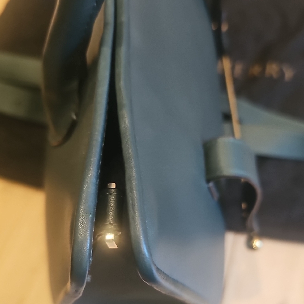 Strathberry Midi Dark Green Leather Tote - Picture 7 of 12